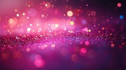 Obraz premium Captivating Abstract Background of Colorful Bokeh Lights in a Dreamy Atmosphere