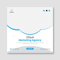 Business marketing social media web banner design template