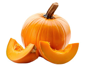 pumpkin cut out transparent isolated on white background PNG image