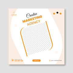 Business marketing social media web banner design template
