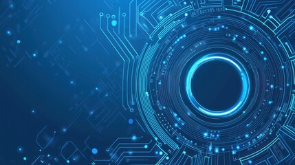 Obraz premium Abstract Futuristic Technology Background