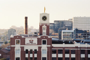 Fototapeta premium Analogue Film View of Melbourne in Australia