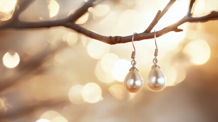 Elegant Pearl Drop Earrings