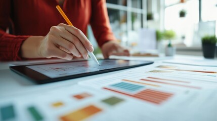 The Tablet with Data Analysis