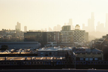 Analogue Film View of Melbourne in Australia