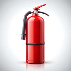 Fire Extinguisher Icon Silhouette Simple background