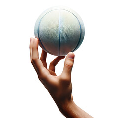 person holding a ball