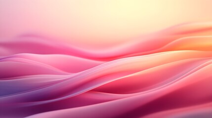 Fototapeta premium Abstract background, sunset hues, smooth shapes, warm gradient, gentle transitions