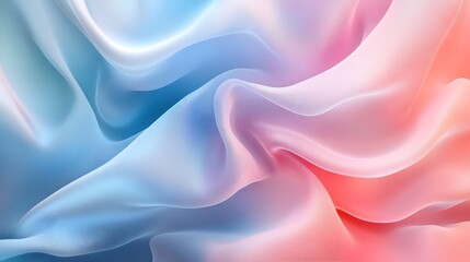 Obraz premium Abstract background, smooth pastel gradients, soft curves, light and airy, soft focus, minimalist design