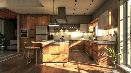 modern kitchen interior design