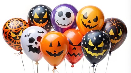 Obraz premium Halloween balloons bring joy and fright to any gathering, with spooky and festive designs that add a pop