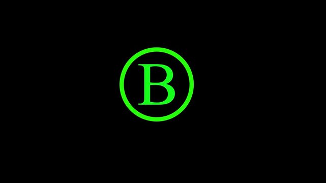 alphabet letter icon B	