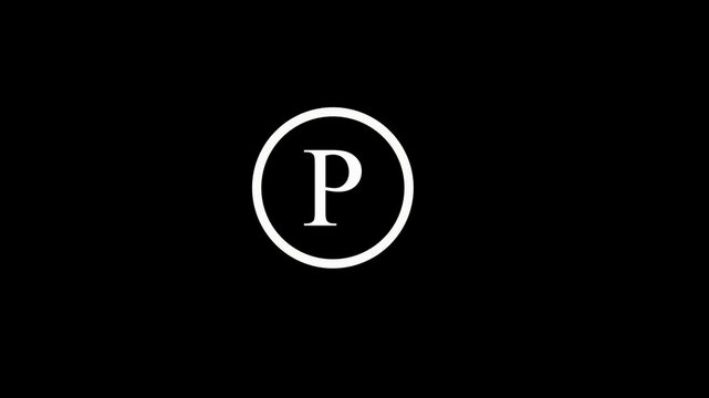 alphabet letter icon P