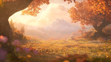 Autumn Equinox: Sunset Mount Panorama, Golden Light and Foliage