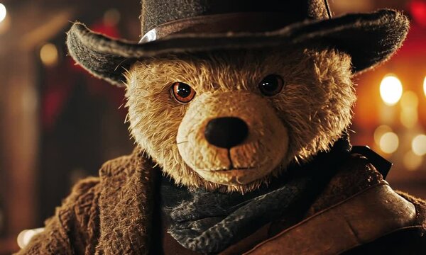 teddy bear wearing ZORRO
