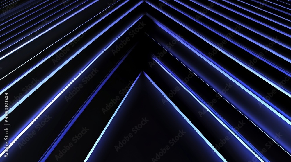 Poster the background has a high tech abstract design. there are blue lasers. neon rays in cyber space. a d