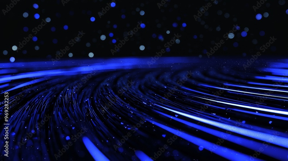 Poster particles in a digital cyberspace and digital data networks connected via digital data networks.