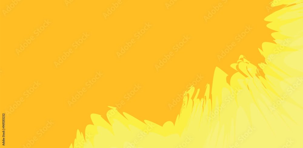 Fototapete abstract yellow background with waves. vector background with space for text.