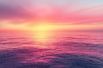 Obraz premium A soft, blurred background featuring a gentle gradient from sunrise pink to light orange,