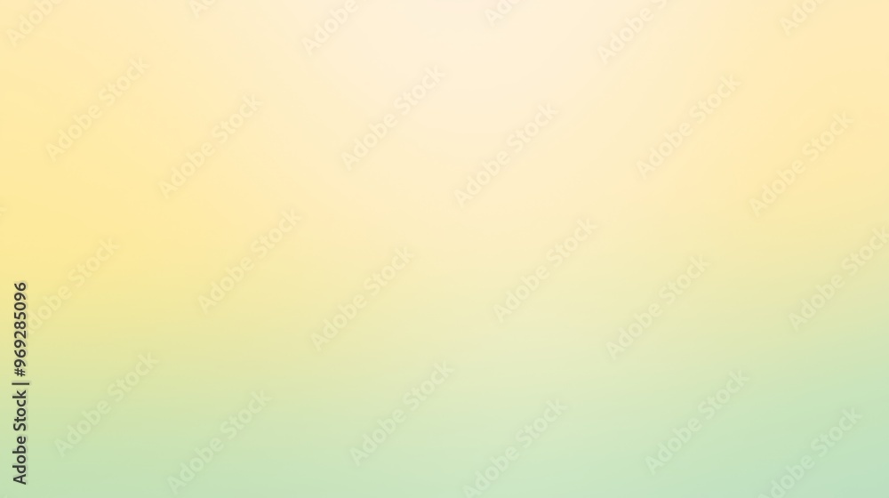 Poster a gradient background featuring a soft transition from cool green to warm yellow, with a subtle glow