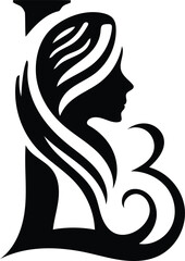 l Beauty woman line art luxury creative flower beauty skin care minimalist logo design
