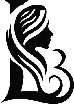 recommend clip art: l Beauty woman line art luxury creative flower beauty skin care minimalist logo design