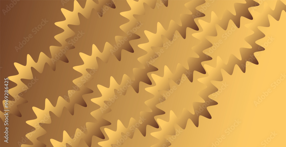 Fototapete abstract yellow background with waves. vector background with space for text.