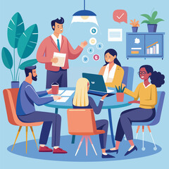 Business Conference, Office work, meeting  in the Office