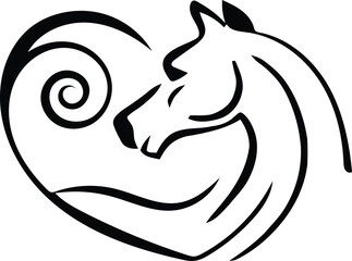 horse racing logo design