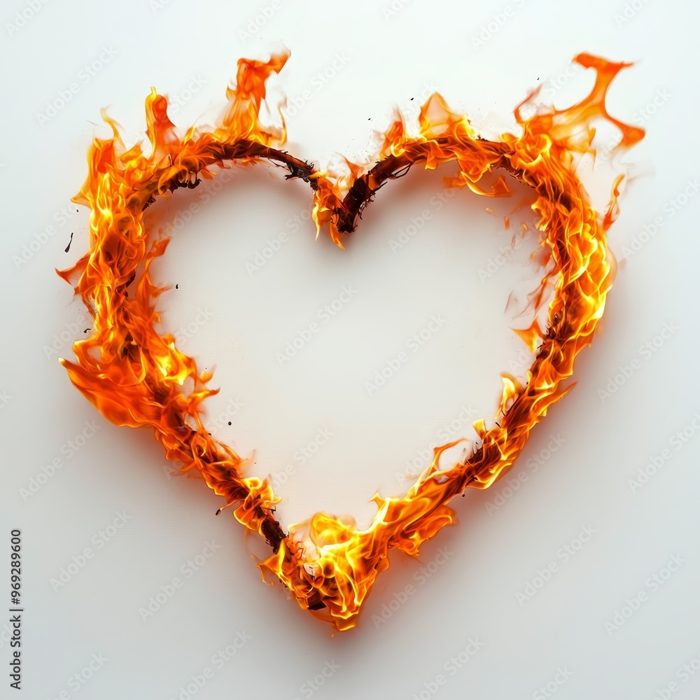 Poster make a transparent png image of a shining shape of a heart.