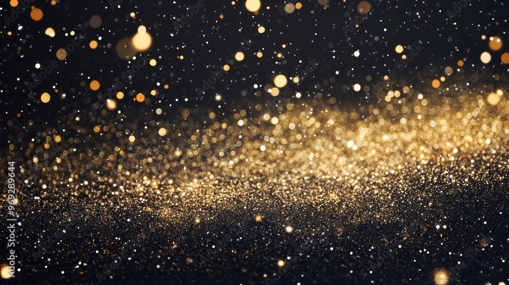Aufkleber stunning particles on a dark background. sparkling effects, deep space textures. mysterious and myst