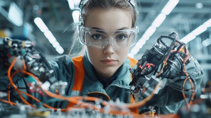 Precision in Practice: Engineer Conducting Electrical Safety and Compliance Testing with Cinematic Lighting for Hyper-Realistic Scene, Generative AI