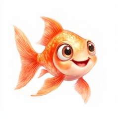 Goldfish png sticker with transparent background.