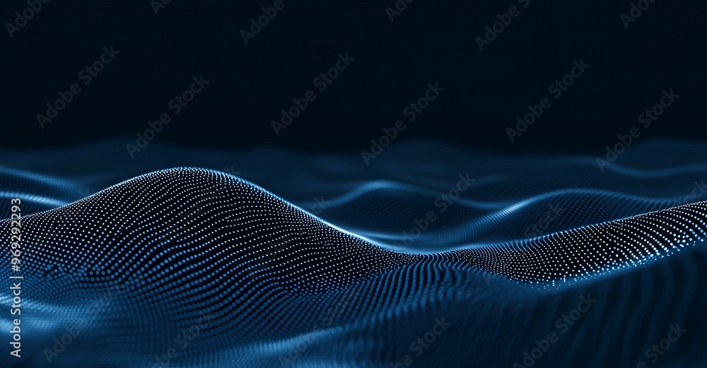 Poster Abstract polygonal space low poly dark background with connecting dots and lines. Futuristic polygon concept based on connections.