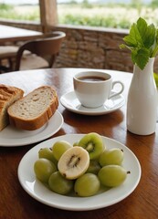 Latte Art in a Cozy Café Atmosphere