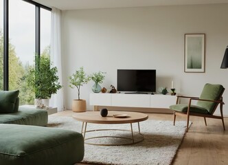 Latte Art in a Cozy Café Atmospherec