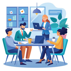 Business Conference, Office work, meeting  in the Office