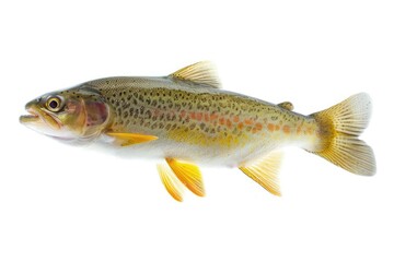 Fototapeta premium A single fish swimming in calm water with no additional context