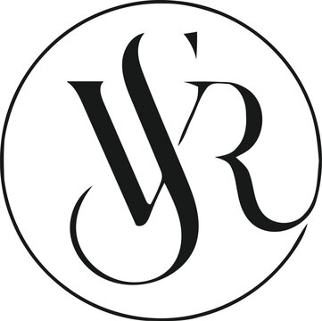 vsr luxury beauty clothing and fashion modern logo design