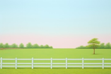 Fototapeta premium Painting of kentucky bluegrass border outdoors nature plant.
