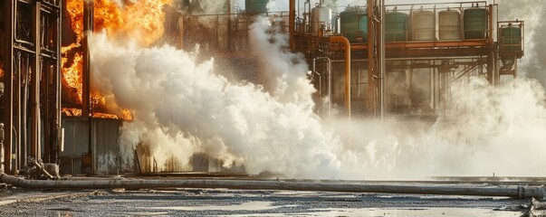 Unexpected Fire Suppression System Malfunction with Foam Bursting in Secluded Industrial Environment