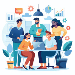 Business Conference, Office work, meeting  in the Office