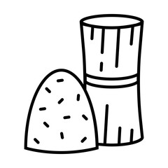Hay Bale Icon Outline Style