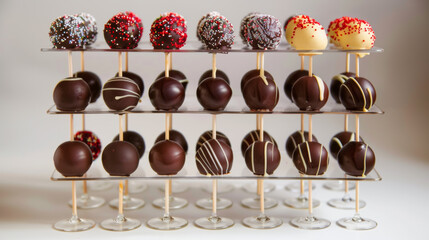 Cake Pop Display Stand: Stand for holding and displaying cake pops at events