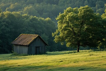 Obraz premium Countryside architecture countryside outdoors.