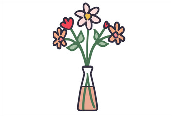 Obraz premium Simple, elegant flowers in a soft-hued vase