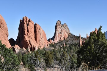 Rock formations at Garden of the Gods, Colorado Springs