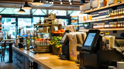 Modern POS System at a Retail Store