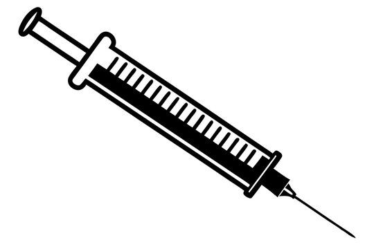 recommend clip art: Syringe injection icon, Syringe with needle, Syringe silhouette vector
                    