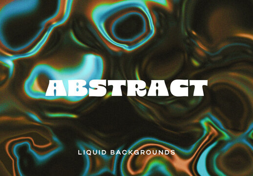 Liquid Backgrounds Mockup